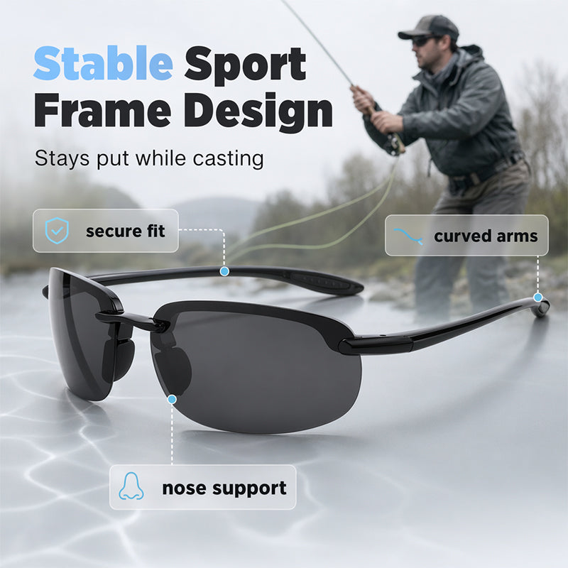 🥳HEISSER SALE 2026🥳💞50.000+ VERKAUFT!👵  Ultraleichte polarisierte Angel-Sonnenbrille