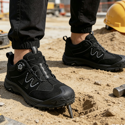 ⏰【Nur für kurze Zeit: 50 % sparen!】🔥Sicherheitsschuhe für Herren mit Stahlkappe und Drehschnürsystem