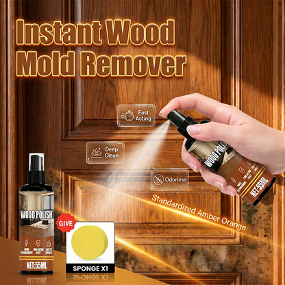🥳2026 HEISSER ABVERKAUF🥳💞ÜBER 50.000 VERKAUFT!🌲🧴 50 % RABATT! Holz-Schimmelentferner-Spray – Entfernt sofort hartnäckige Flecken und Pilzbefall. Sicher für alle Oberflächen. Stellt die natürliche Holzmaserung wieder her. 💪✨