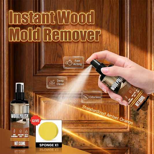 🥳2026 HEISSER ABVERKAUF🥳💞ÜBER 50.000 VERKAUFT!🌲🧴 50 % RABATT! Holz-Schimmelentferner-Spray – Entfernt sofort hartnäckige Flecken und Pilzbefall. Sicher für alle Oberflächen. Stellt die natürliche Holzmaserung wieder her. 💪✨