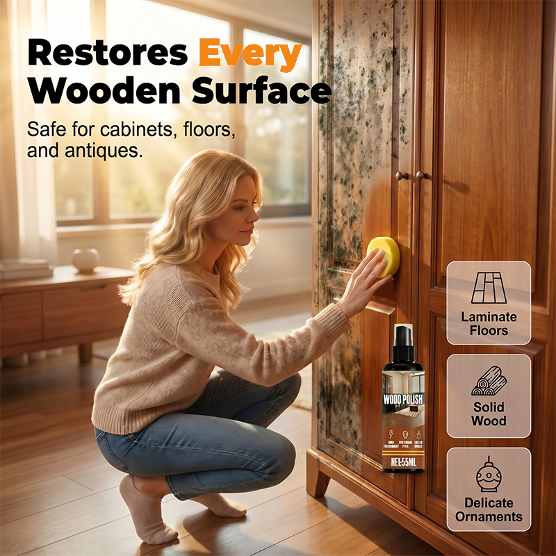 🥳2026 HEISSER ABVERKAUF🥳💞ÜBER 50.000 VERKAUFT!🌲🧴 50 % RABATT! Holz-Schimmelentferner-Spray – Entfernt sofort hartnäckige Flecken und Pilzbefall. Sicher für alle Oberflächen. Stellt die natürliche Holzmaserung wieder her. 💪✨