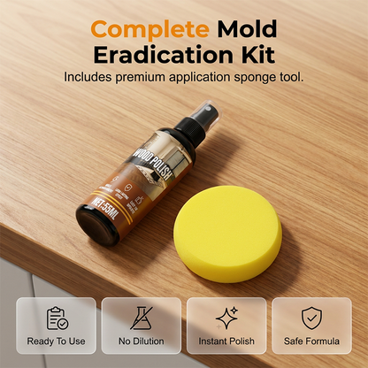 🥳2026 HEISSER ABVERKAUF🥳💞ÜBER 50.000 VERKAUFT!🌲🧴 50 % RABATT! Holz-Schimmelentferner-Spray – Entfernt sofort hartnäckige Flecken und Pilzbefall. Sicher für alle Oberflächen. Stellt die natürliche Holzmaserung wieder her. 💪✨