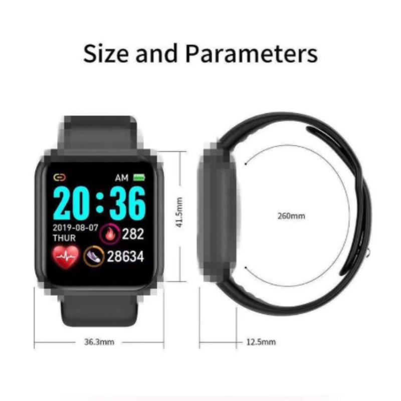 ⌚ Intelligentes Sportarmband mit 24-Stunden-Gesundheitsüberwachung 🫀 Herzfrequenz, Blutdruck und Blutsauerstoff, verschiedene Sportmodi, direktes USB-Laden, Benachrichtigungen, leichtes Design aus Titanlegierung