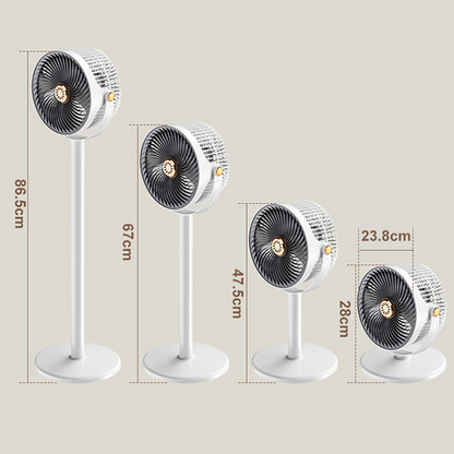 🥳2026 HEISSER VERKAUF🥳💞ÜBER 50.000 VERKAUFT!🌀🌿 50 % RABATT! Flüsterleiser, verstellbarer Standventilator – 4 Höhen, 5 Geschwindigkeiten, neigbarer Kopf. Leiser Motor, tragbar und per USB-C aufladbar. Für eine angenehme Brise in jedem Raum! 🔇✨