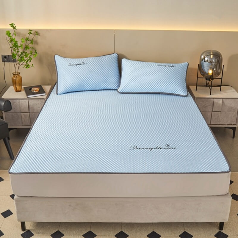 🥳HEISSER SALE 2026🥳💞50.000+ VERKAUFT!👵❤️  2-teiliges Set mit Spannbettlaken und kühlendem Ice Silk Matratzenbezug