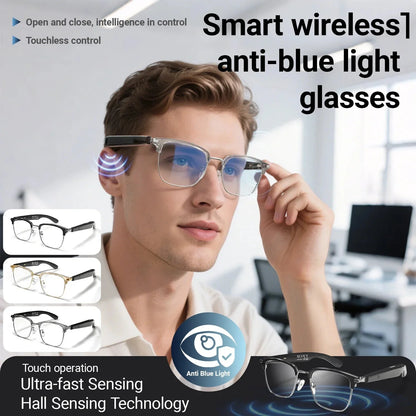 😎Intelligente Brille mit KI-Übersetzung, unterstützt 160 Sprachen und ChatGPT, mit integriertem Mikrofon und Hi-Fi-Lautsprechern