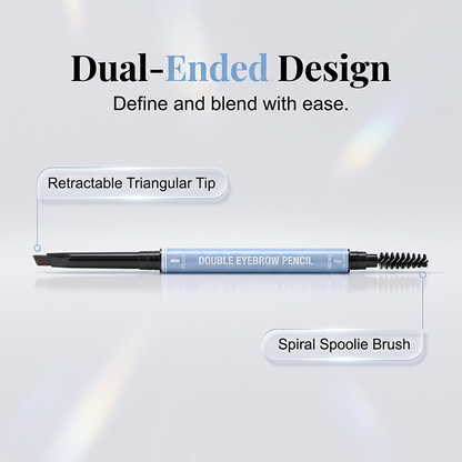 ⌛ Nur solange Vorrat reicht – danach regulärer Preis! Doppelseitiger, wasserfester, abgeschrägter Augenbrauenstift