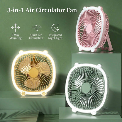 🥳HEISSER SALE 2026🥳💞50.000+ VERKAUFT!👵❤️  3-in-1-Luftzirkulationsventilator mit LED-Beleuchtung