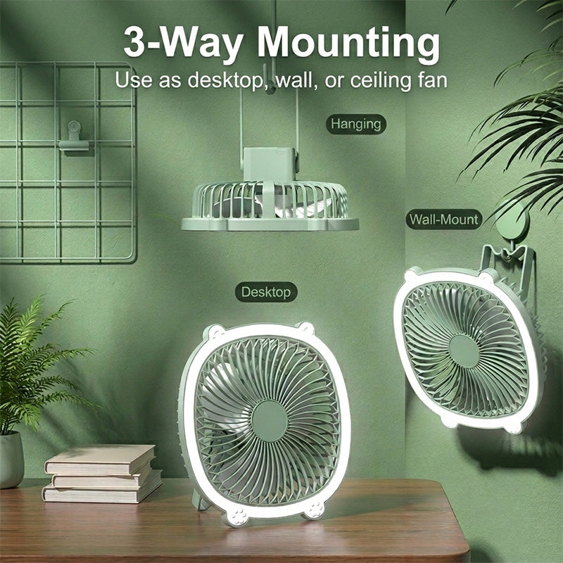 🥳HEISSER SALE 2026🥳💞50.000+ VERKAUFT!👵❤️  3-in-1-Luftzirkulationsventilator mit LED-Beleuchtung