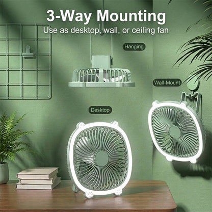🥳HEISSER SALE 2026🥳💞50.000+ VERKAUFT!👵❤️  3-in-1-Luftzirkulationsventilator mit LED-Beleuchtung