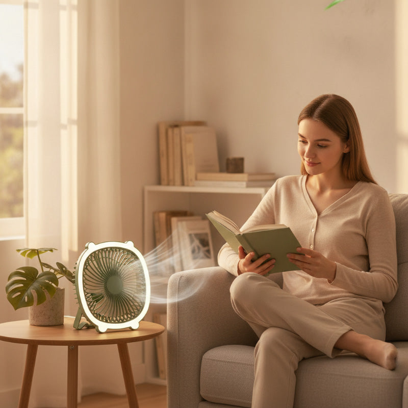 🥳HEISSER SALE 2026🥳💞50.000+ VERKAUFT!👵❤️  3-in-1-Luftzirkulationsventilator mit LED-Beleuchtung