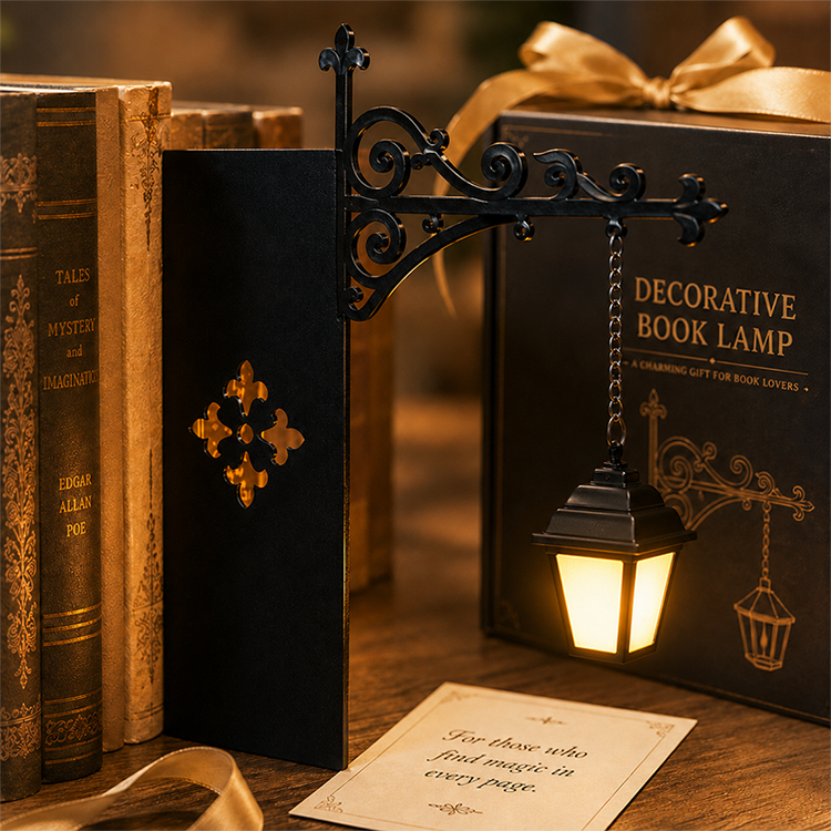 📚 50% RABATT! 🏮 Miniatur-Bücherstütze im Retro-Straßenlaternen-Stil – Dekorativ, stabil & nostalgisch – Ideal für Bücherregal, Schreibtisch & Geschenk ✨