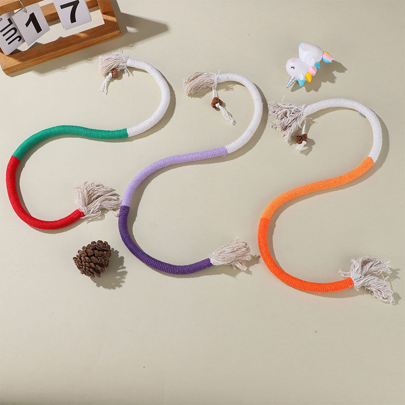 🐾🧶 Katzenspielzeug-Kauseile (3-teilig), sicheres Zahnreinigungsspielzeug für Katzenwelpen, beruhigendes interaktives Katzenspielzeug