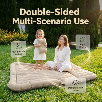 ✨ Multifunktionale aufblasbare Auto-Matratze – Aufpumpen, ausstrecken – Ihre Schlaflösung für Roadtrips – Perfekt für Camping, Reisen & lange Fahrten 🛏️