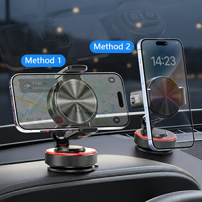 ✨💪Verstellbare magnetische Autohalterung mit Vakuum-Saugfuß, universeller, stabiler Magnet-Handyhalter, Auto-Innenausstattung
