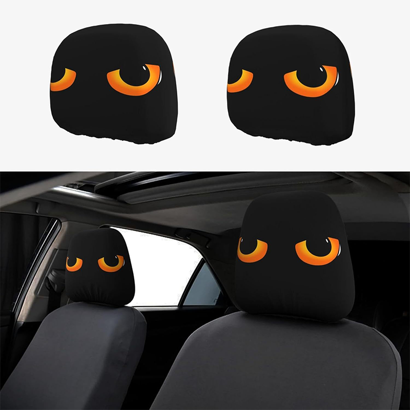🎃💀Halloween-Vorverkaufs-Sonderedition: Lustige und originelle Auto-Kopfstützenbezüge, die Ihre Freunde erschrecken werden!