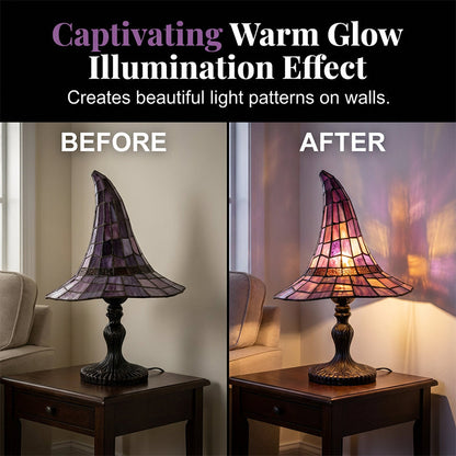 🥳HEISSER SALE 2026🥳💞50.000+ VERKAUFT!👵❤️  Bezauberndes Ambiente – Hexenlampe aus Buntglas