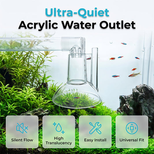 🥳HEISSER SALE 2026🥳💞50.000+ VERKAUFT!❤️ Aquarium-Wasserauslass aus Acryl, geräuschlos