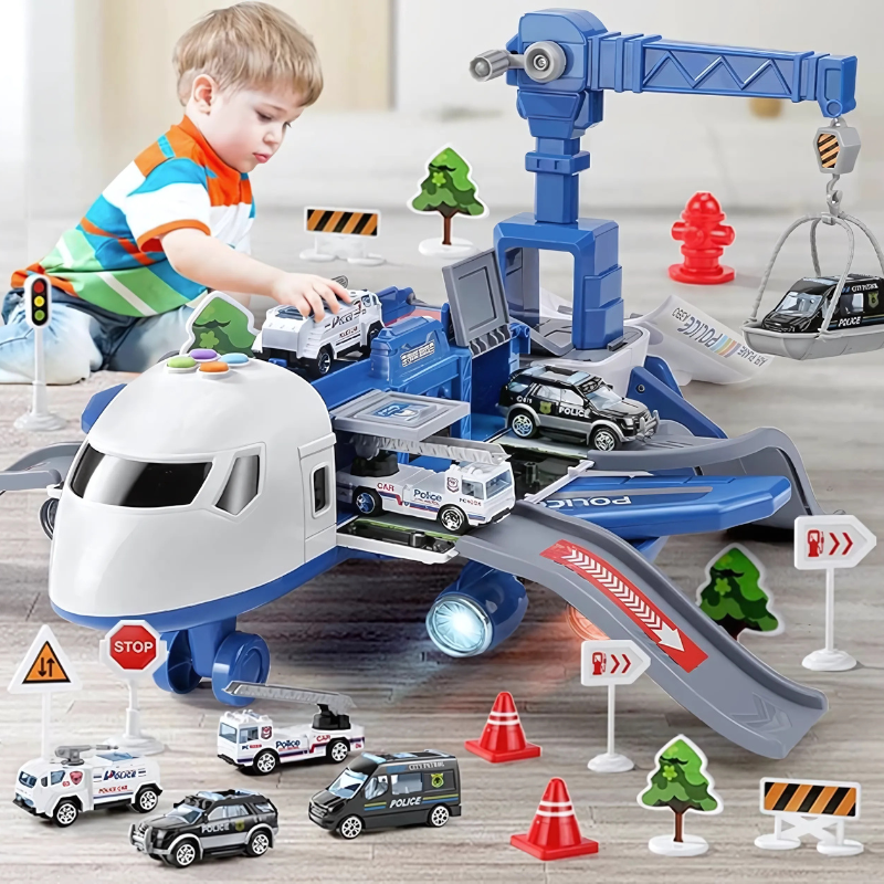 🥳HEISSER SALE 2026🥳💞50.000+ VERKAUFT!👵❤️  AeroPlay Flugzeugauto: Supergroßes, stoßfestes Lernspielzeug für Kinder