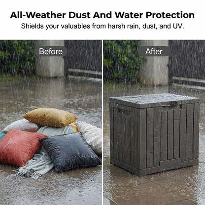 Waterproof Outdoor Storage Box with Lockable Lid