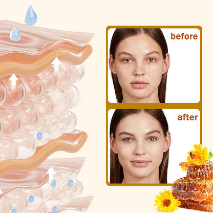❤️Sichtbare Ergebnisse bereits nach 3 Anwendungen – Ihre Haut wird um einen Farbton heller! Feuchtigkeitscreme mit Butter und Bio-Honigextrakt.