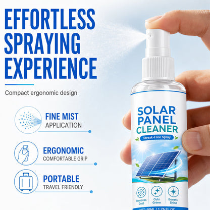 🛒 JETZT 50 % RABATT! ☀️ Hochwertiges Reinigungsspray für Solarmodule – Entfernt Schmutz effektiv und steigert den Energieertrag – Einfach anzuwendendes Produkt für den Außenbereich 💧