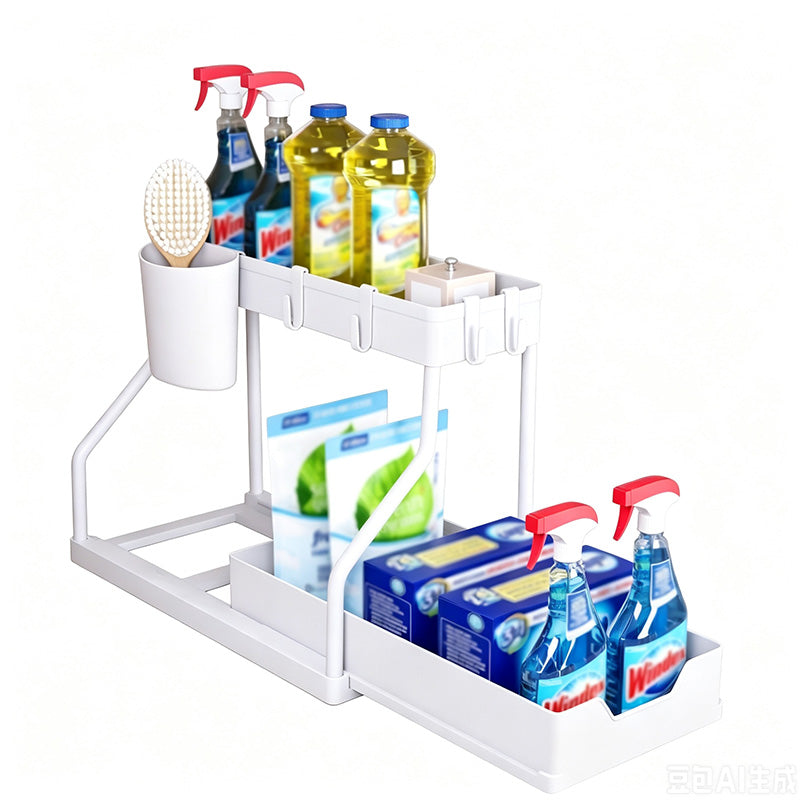🥳HEISSER SALE 2026🥳💞50.000+ VERKAUFT!👵❤️  2-stufiger Auszugs-Unterspülbecken-Organizer