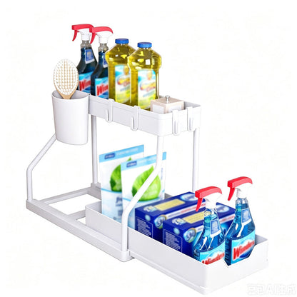 🥳HEISSER SALE 2026🥳💞50.000+ VERKAUFT!👵❤️  2-stufiger Auszugs-Unterspülbecken-Organizer