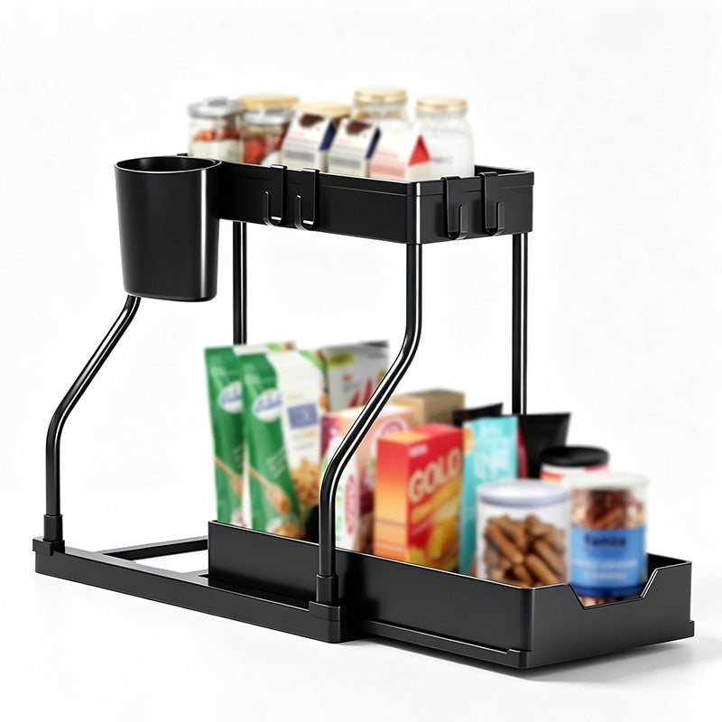 🥳HEISSER SALE 2026🥳💞50.000+ VERKAUFT!👵❤️  2-stufiger Auszugs-Unterspülbecken-Organizer