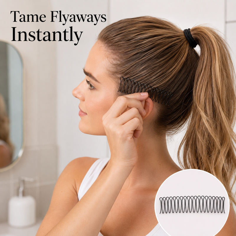 💇‍♀️✨ Flexibler Unsichtbar-Haarspangenkamm – unsichtbar, flexibel, rutschfest – für sofortigen, perfekten Halt! 🌟