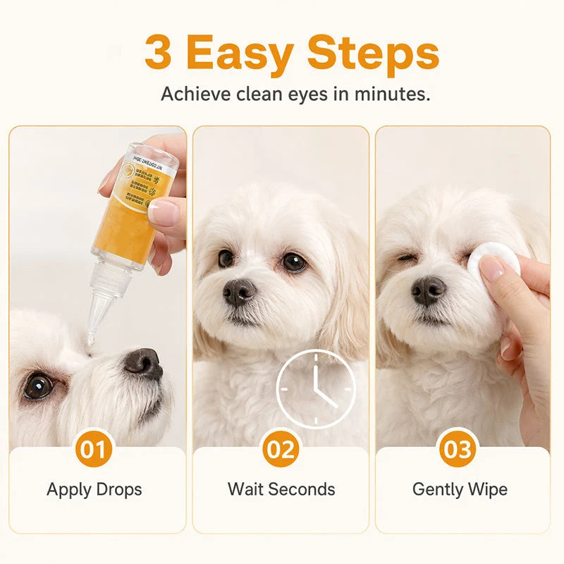 🐶✨ Sanfte Augenpflege für Haustiere – Reinigung der Augenpartie und tägliche Fellpflege👀