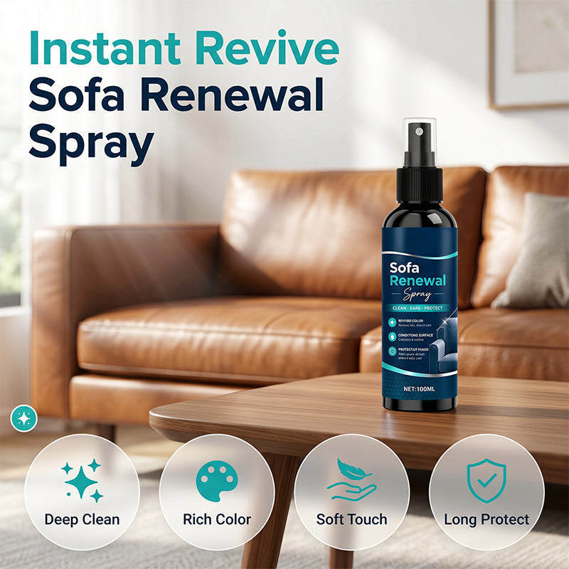 🥳2026 HEISSER VERKAUF🥳💞ÜBER 50.000 VERKAUFT!🧴🛡️Sofa-Erneuerungsspray – Pflegt intensiv, macht weich und beugt Rissen vor. Bildet einen unsichtbaren Schutzfilm gegen Flecken und Verschmutzungen. Geeignet für Sofas, Sessel und Hocker! 🌟✨