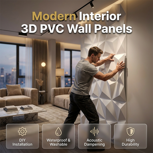 🧱✨ Moderne 3D-PVC-Wandpaneele🥳   Verleiht deinen Wänden Struktur & Tiefe – einfache Montage, moderner Look. 🔥🏠
