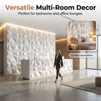 🧱✨ Moderne 3D-PVC-Wandpaneele🥳   Verleiht deinen Wänden Struktur & Tiefe – einfache Montage, moderner Look. 🔥🏠