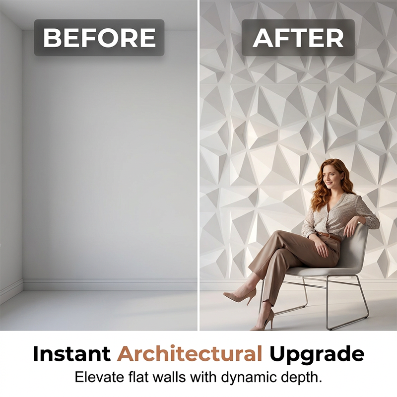 🧱✨ Moderne 3D-PVC-Wandpaneele🥳   Verleiht deinen Wänden Struktur & Tiefe – einfache Montage, moderner Look. 🔥🏠