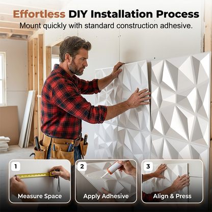 🧱✨ Moderne 3D-PVC-Wandpaneele🥳   Verleiht deinen Wänden Struktur & Tiefe – einfache Montage, moderner Look. 🔥🏠