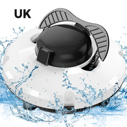 🔥Redkey Poolroboter 2026 Kabellos Poolsauger 6800mAh Akku Selbstparkend bis 200m² (Set, 45.000 Pa Saugkraft, intelligente Navigation & 180 Min. Laufzeit), Schnellladung, 45° Steigung, 90° Wandreinigung & 2 Jahre Garantie