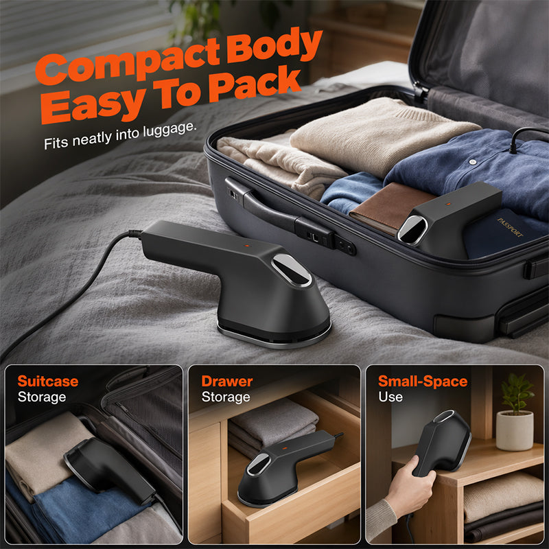 🧥 3-in-1-Handdampfbügeleisen – tragbar, kompakt und perfekt für Reisen – entfernt Falten schnell und einfach ✨🧳