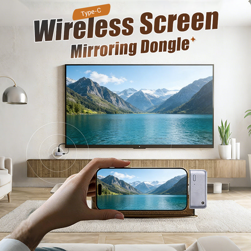 🥳HEISSER SALE 2026🥳💞50.000+ VERKAUFT!👵❤️  Verbesserter kabelloser HDMI‑Adapter S850 Typ‑C, 50 m, Ausgabe 1080p mit 60 Hz, Plug & Play, 5G + 2,4G und Audio zur Verbindung von Handys, Tablets, Laptops und PCs mit Monitoren
