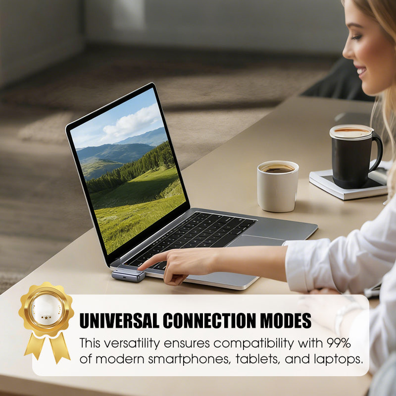 🥳HEISSER SALE 2026🥳💞50.000+ VERKAUFT!👵❤️  Verbesserter kabelloser HDMI‑Adapter S850 Typ‑C, 50 m, Ausgabe 1080p mit 60 Hz, Plug & Play, 5G + 2,4G und Audio zur Verbindung von Handys, Tablets, Laptops und PCs mit Monitoren