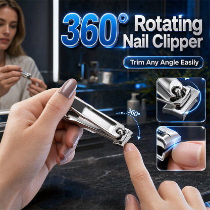 🥳HEISSER SALE 2026🥳💞50.000+ VERKAUFT!👵❤️  360° drehbarer Nagelknipser aus Edelstahl – flexibler Kopf, saubere Kanten und ergonomischer Griff – perfekt für die Hände