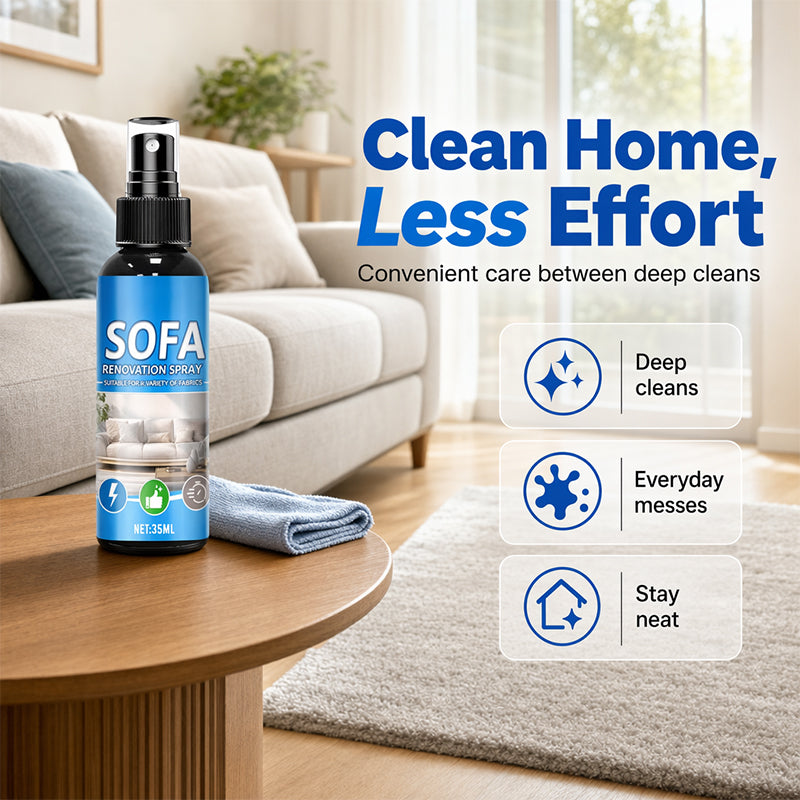 🥳2026 HEISSER VERKAUF🥳💞ÜBER 50.000 VERKAUFT!🛋️✨ 50 % RABATT! Textilreiniger-Spray ohne Nachspülen – einfach aufsprühen und abwischen – kein Wasser, kein Nachspülen. Perfekt für Sofas, Teppiche und Polster – in wenigen Minuten wieder frisch! 🧼💨