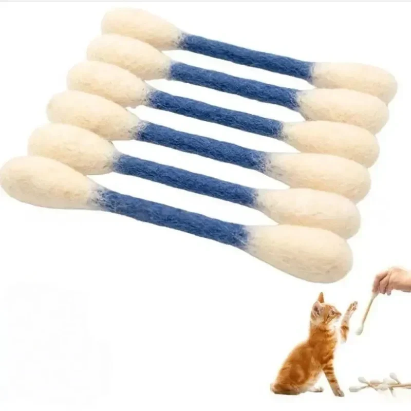🥳HEISSER SALE 2026🥳💞50.000+ VERKAUFT!❤️🐱 Interaktives Wattestäbchen-Katzenspielzeug mit Katzenminze
