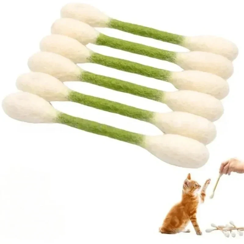 🥳HEISSER SALE 2026🥳💞50.000+ VERKAUFT!❤️🐱 Interaktives Wattestäbchen-Katzenspielzeug mit Katzenminze