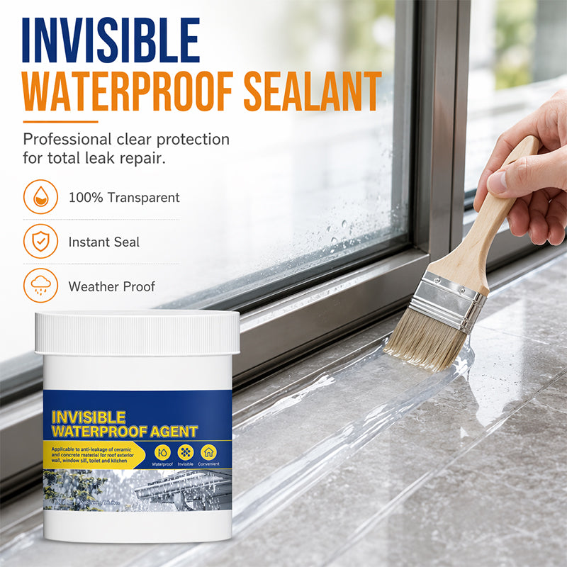 🔥Heißer Sonderverkauf: 50 % Rabatt🔥 Unsichtbare, wasserdichte Dichtungsmasse, transparent, streichfähig, schnelltrocknend, geeignet für Dächer, Wände und Dachrinnen. 💧