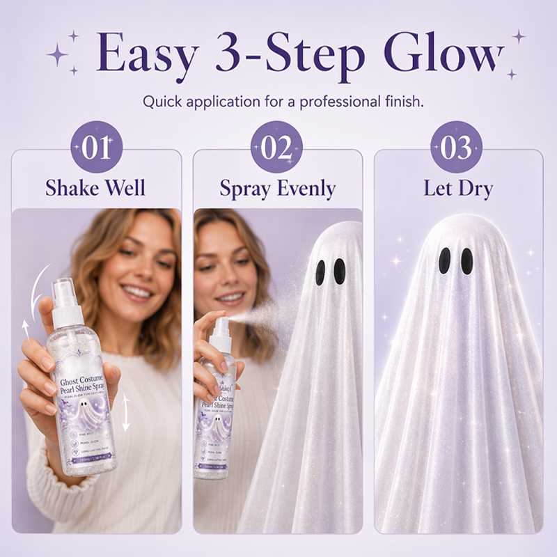 🥳2026 HEISSER VERKAUF🥳💞ÜBER 50.000 VERKAUFT!🎃✨  Halloween-Perlglanz-Kostümspray – Ultrafeiner Nebel verleiht jedem Outfit einen magischen Perlglanz. Aufsprühen & leuchten – kein Nähen, kein Kleben! 👻💫