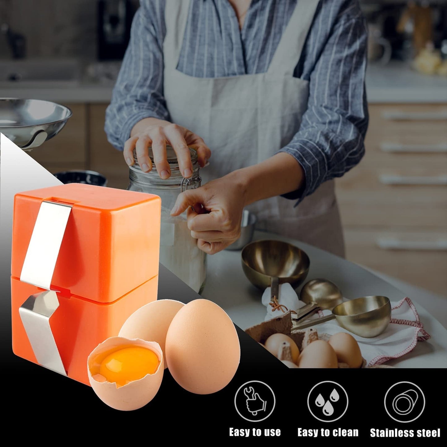 🥳HEISSER SALE 2026🥳💞50.000+ VERKAUFT!❤️🥚 Eieröffner – Sauberes Öffnen in Sekunden