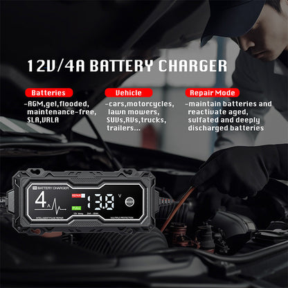 🔋 Intelligentes Autobatterieladegerät – Testen, Laden und Warten leicht gemacht ⚡