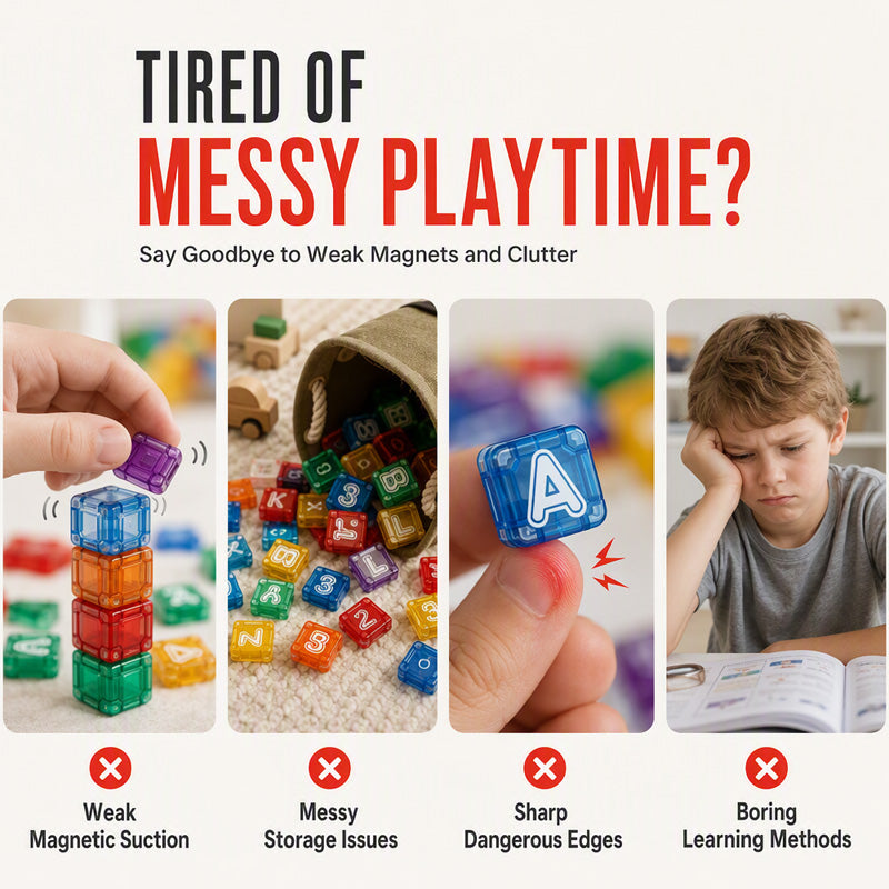 ⏳Zeitlich begrenztes Angebot⏳ 🧲 Magnetwürfel Kinder Lernspielzeug – Kein Frust, voller Lernspaß! 🎉 40 Teile, 360° Magnet, Buchstaben & Zahlen 🌟 Limitiertes Angebot ⏳