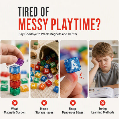 ⏳Zeitlich begrenztes Angebot⏳ 🧲 Magnetwürfel Kinder Lernspielzeug – Kein Frust, voller Lernspaß! 🎉 40 Teile, 360° Magnet, Buchstaben & Zahlen 🌟 Limitiertes Angebot ⏳